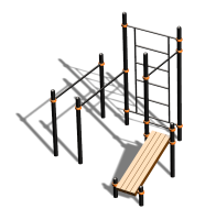 Спортивный комплекс воркаут ВС-98 в Екатеринбурге Спортивный комплекс воркаут ВС-98 в Екатеринбурге