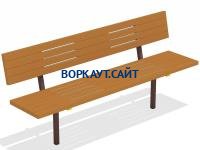 Диван уличный МАФ 1608 в Екатеринбурге