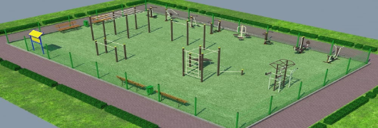 Проект спортивной воркаут площадки с уличными тренажерами в Екатеринбурге Проект спортивной воркаут площадки с уличными тренажерами в Екатеринбурге