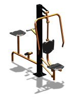 Уличный тренажер "Жим от груди Вело" УТ321 в Екатеринбурге