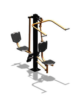 Уличный тренажер "Верхняя тяга Жим ногами" УТ322 в Екатеринбурге