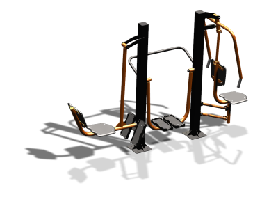 Уличный тренажер "Жим ногами Шагомер Жим от груди" УТ333 в Екатеринбурге