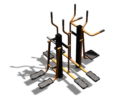 Уличный тренажер "Шпагат Маятник Лыжник двойной" УТ335 в Екатеринбурге