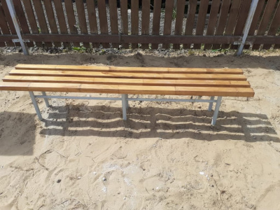 Двухметровая лавочка без спинки 2 м МАФ 1602 в Екатеринбурге