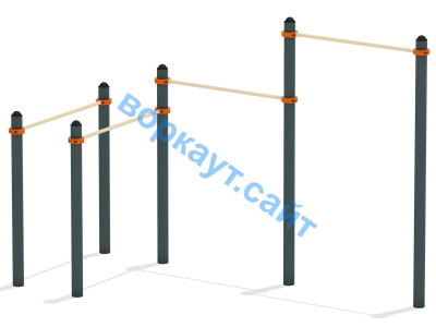 Турник двойной с брусьями ВС-17 в Екатеринбурге