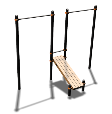 Воркаут турники со скамьей для пресса ВС-27 в Екатеринбурге