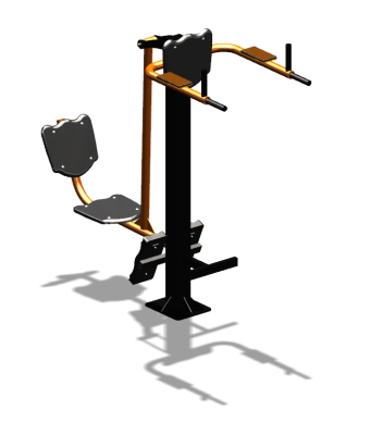 Уличный тренажер "Жим ногами Брусья Пресс" УТ329 в Екатеринбурге