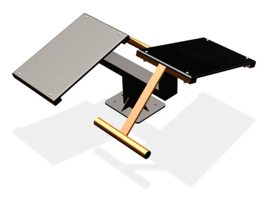 Уличный тренажер  "Скамья для пресса двойная"   УТ213 в Екатеринбурге