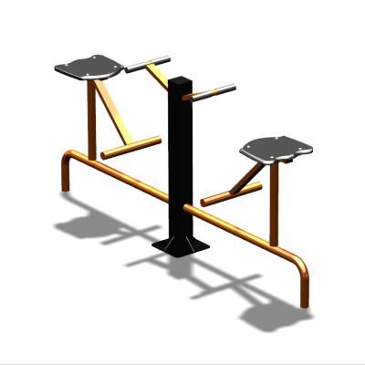 Уличный тренажер  "Твистер сидя двойной"   УТ216 в Екатеринбурге