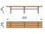 Двухметровая лавочка без спинки 2 м МАФ 1602 в Екатеринбурге