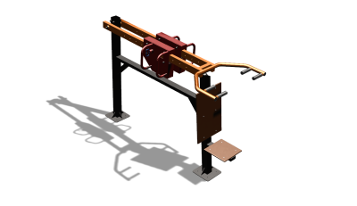 Силовой уличный тренажер  "Жим сидя"  УТ412 в Екатеринбурге