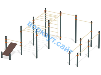 Спортивный комплекс воркаут ВС-50 в Екатеринбурге
