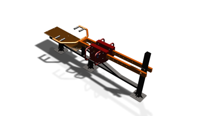 Силовой уличный тренажер  "Жим лежа"  УТ411 в Екатеринбурге