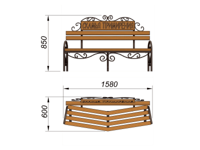 Скамья примирения МАФ 1610 в Екатеринбурге