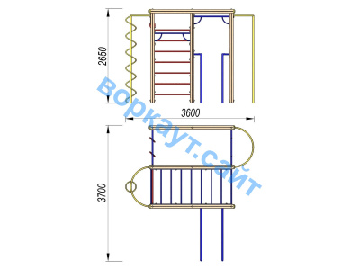 Детский спортивный комплекс Гимнастический ДСК 3107 в Екатеринбурге