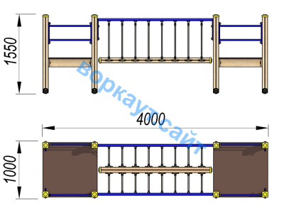 Детский спортивный комплекс Мост ДСК 3113 в Екатеринбурге