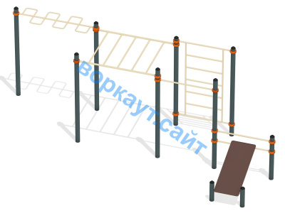 Спортивный комплекс воркаут ВС-45 в Екатеринбурге