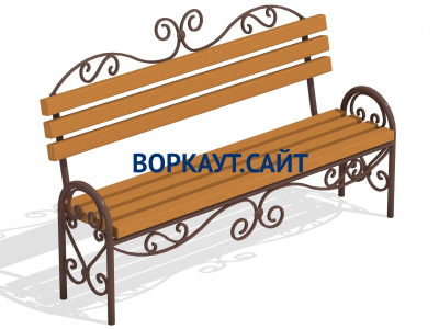 Лавочка кованная МАФ 1606 в Екатеринбурге