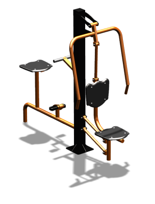 Уличный тренажер "Жим от груди Вело" УТ321 в Екатеринбурге