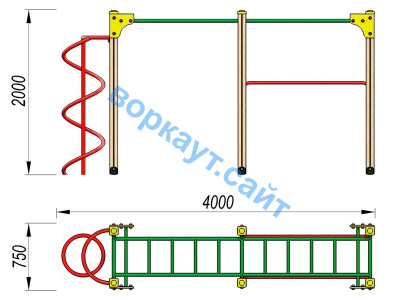 Детский спортивный комплекс ДСК 3104 в Екатеринбурге