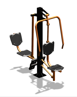 Уличный тренажер "Жим от груди Жим ногами" УТ304 в Екатеринбурге