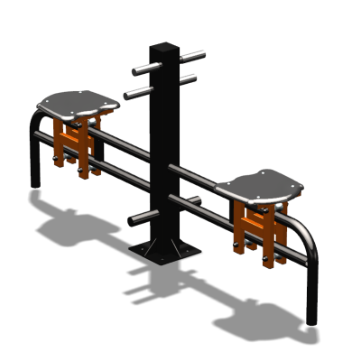 Уличный тренажер  "Каталка двойная"   УТ215 в Екатеринбурге