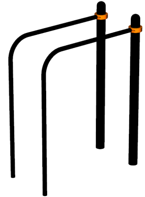 Воркаут брусья приставные ВС-39 в Екатеринбурге