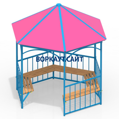 Беседка с лавками МАФ 4120 в Екатеринбурге