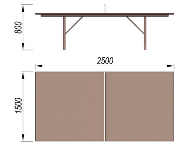 Теннисный стол МАФ 3517 в Екатеринбурге
