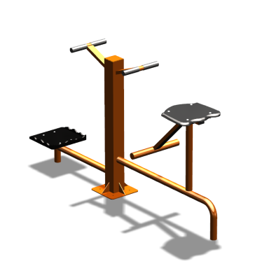 Уличный тренажер "Твистер стоя Твистер сидя" УТ323 в Екатеринбурге