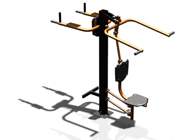 Уличный тренажер "Верхняя тяга Брусья Пресс" УТ339 в Екатеринбурге