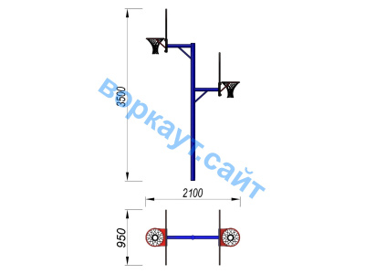 Баскетбольный щит двойной СИО 3511 в Екатеринбурге