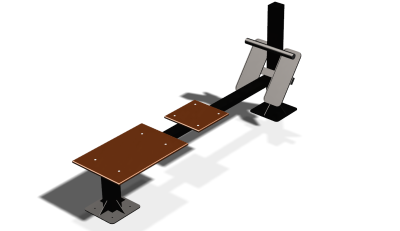 Силовой уличный тренажер  "Скамья для пресса"  УТ415 в Екатеринбурге